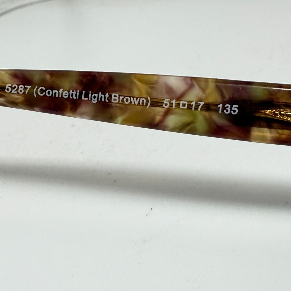 Coach HC6065 5287 Eyeglasses Confetti Light Brown 51-17 135‎ H19188 - Picture 6 of 8